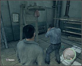 Po pokonaniu partnera sparingowego Leo zaproponuje Ci porozmawianie z innymi skazańcami i możesz na to przystać #1 - Rozdział 6 - Dobrze spędzony czas (1) | Opis przejścia Mafia II - Mafia II - poradnik do gry