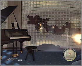 Wejdź do kolejnego pomieszczenia i błyskawicznie schowaj się za barową ladą - Rozdział 10 - Obsługa hotelowa (3) | Opis przejścia Mafia II - Mafia II - poradnik do gry