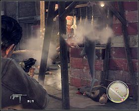 Biegnij na drugi koniec balkoniku, ignorując po drodze ciężki ostrzał ze strony sił wroga - Rozdział 12 - Dar morza (2) | Opis przejścia Mafia II - Mafia II - poradnik do gry