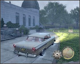 Zacznij od pozyskania samochodu i w tym celu możesz się włamać do zaparkowanego auta lub zatrzymać przejeżdżający pojazd #1 - Rozdział 15 - Per aspera ad astra (1) | Opis przejścia Mafia II - Mafia II - poradnik do gry