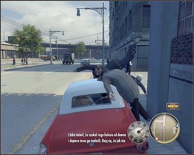 Rozjeżdżanie przechodniów czy uderzanie w inne auta zawsze oznacza kłopoty - Policja w Mafia II | Porady - Mafia II - poradnik do gry