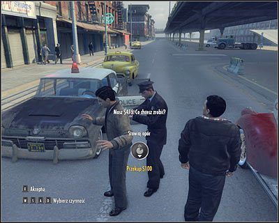 Istnieje możliwość przekupienia policjantów, którzy chcą aresztować Vito - Policja w Mafia II | Porady - Mafia II - poradnik do gry