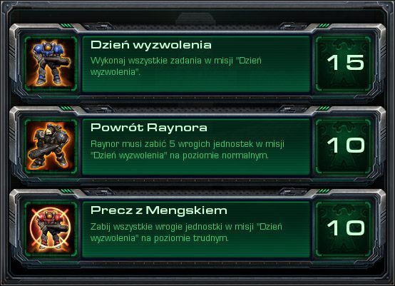 Dzień wyzwolenia - Dzień wyzwolenia (Osiągnięcia) | Kampania - Mar Sara - StarCraft II: Wings of Liberty - poradnik do gry