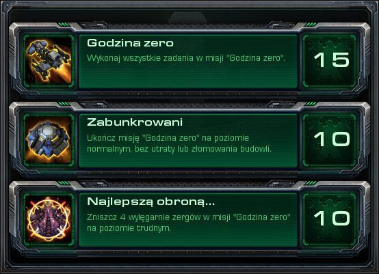 Godzina zero - Godzina zero (Osiągnięcia) | Kampania - Mar Sara | StarCraft II Wings of Liberty - StarCraft II: Wings of Liberty - poradnik do gry