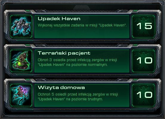 Upadek Haven - Upadek Haven (Osiągnięcia) | Kampania - koloniści - StarCraft II: Wings of Liberty - poradnik do gry