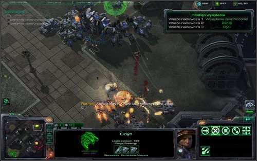 Często zapisuj stan gry i jeśli wyzwanie Ci nie wychodzi, wracaj do poszczególnych zapisów by szybciej pokonywać kolejne odcinki - Medialna ofensywa (Osiągnięcia) | Kampania - rebelia - StarCraft II: Wings of Liberty - poradnik do gry