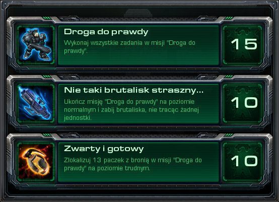 Droga do prawdy - Droga do prawdy (Osiągnięcia) | Kampania - rebelia | StarCraft II - StarCraft II: Wings of Liberty - poradnik do gry