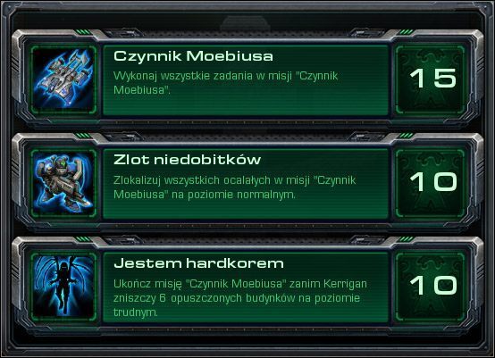 Czynnik Moebiusa - Czynnik Moebiusa (Osiągnięcia) | Kampania - artefakt | StarCraft II - StarCraft II: Wings of Liberty - poradnik do gry