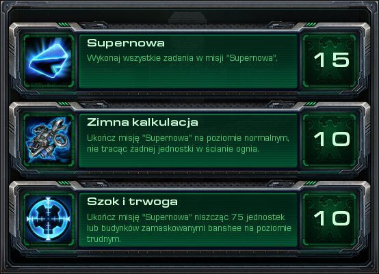 Supernowa - Supernowa (Osiągnięcia) | Kampania - artefakt | StarCraft II Wings of Liberty - StarCraft II: Wings of Liberty - poradnik do gry