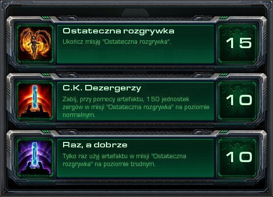 Ostateczna rozgrywka - Ostateczna rozgrywka (Osiągnięcia) | Kampania - wielki finał | StarCraft II - StarCraft II: Wings of Liberty - poradnik do gry