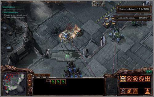 Wprawdzie rozmieszczenie jednostek wroga przed rozpoczęciem wyzwania widzisz jak na tacy, ale na powyższej mapce zaznaczyłem te, które najbardziej opłaca się przejąć - Infekcja Zergów | Wyzwania | StarCraft II Wings of Liberty - StarCraft II: Wings of Liberty - poradnik do gry