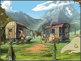 Spróbuj skierować się do lasu (w lewo) - Poradnik do gry - Rozdział pierwszy - Jesienna puszcza (1) - The Whispered World - poradnik do gry