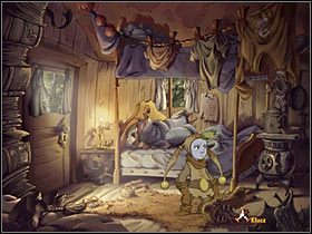 Teraz pojawia się problem otwarcia szkatułki, która - rzecz jasna - zamknięta jest na kluczyk - Poradnik do gry - Rozdział pierwszy - Jesienna puszcza (1) - The Whispered World - poradnik do gry