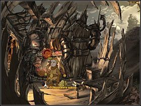 Kiedy Bando uruchomi fabrykę, pojawi się szansa otwarcia drzwi prowadzących na drugą stronę wyspy - Rozdział drugi - Przebudzenie Kalidy (2) - The Whispered World - poradnik do gry