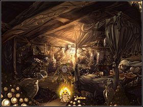 Do domku Rubena trzeba tradycyjnie dostać się przez okno po drabinie - Rozdział drugi - Przebudzenie Kalidy (4) - The Whispered World - poradnik do gry