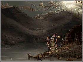 Przyjrzyj się nutom na pięciolinii narysowanej na pergaminie - Rozdział drugi - Przebudzenie Kalidy (4) - The Whispered World - poradnik do gry