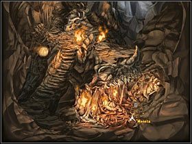 Most zostanie opuszczony i możesz przejść do jaskini Asgili, tej samej, w której pojawiłeś się na samym początku (strzałka po lewej) - Rozdział trzeci - Asgil (2) - The Whispered World - poradnik do gry