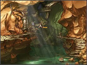 Teraz musisz stworzyć strzałę, zatem na kamieniu szlifierskim zaostrz znalezioną w jaskini monetę - Rozdział trzeci - Asgil (2) - The Whispered World - poradnik do gry