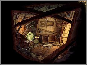 Musisz wymyślić takie rozwiązanie, by chłopiec mógł skorzystać z naprawionej windy - Rozdział trzeci - Asgil (5) - The Whispered World - poradnik do gry