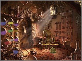 Uzyskany z mieszalnika kolor jest za ciemny, by można było zafarbować nim brakujący element mozaiki - Rozdział czwarty - Korona (3) - The Whispered World - poradnik do gry