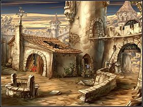 Wydestylowanie oliwy to nie wszystko, bowiem butelka, do której się ona skropliła, stoi wysoko na oknie, poza zasięgiem małego chłopca - Rozdział czwarty - Korona (4) - The Whispered World - poradnik do gry