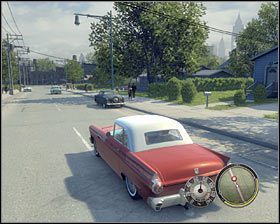 Po odbyciu z Joe rozmowy wsiądź do jego auta (Smith Thunderbolt) i jedź w stronę dzielnicy Greenfield - [Fabuła] cz.5 | Osiągnięcia związane z fabułą w Mafia II - Mafia II - poradnik do gry