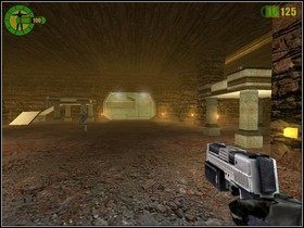 Podążaj dalej, aż do bronionych przez kilku strażników drzwi - Kopalnie | Opis przejścia Red Faction - Red Faction - poradnik do gry