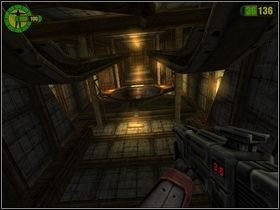 Dochodzisz do pomieszczenia, w którym znajduje się coś na kształt wózka - Zapomniane kopalnie | Opis przejścia Red Faction - Red Faction - poradnik do gry