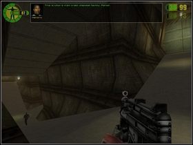 Ponownie drogę znaczą czerwone światła w podłożu - leć wzdłuż nich, uważając na myśliwce wroga - Ponownie w kopalniach | Opis przejścia Red Faction - Red Faction - poradnik do gry