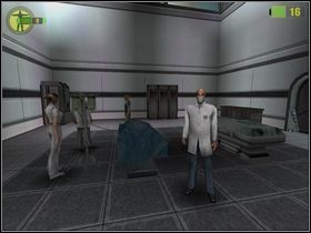 Wewnątrz skieruj się w lewo do widocznej tam windy - Laboratoria medyczne i fizyczne | Opis przejścia Red Faction - Red Faction - poradnik do gry