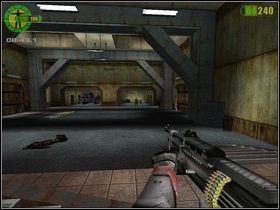 Za kolejnymi drzwiami znów zaatakują się przeciwnicy - skieruj się do pomieszczenia widocznego po lewej stronie i użyj znajdujący się tam przycisk - On the way to Shuttle | Opis przejścia Red Faction - Red Faction - poradnik do gry