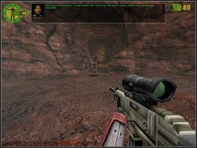 Po rozbiciu się na Marsie wyjdź z kapsuły, spotkasz członka ruchu oporu, który zaprowadzi Cię do innych - Witamy na Marsie (1) | Opis przejścia Red Faction - Red Faction - poradnik do gry