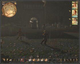 Na dziedzińcu zostaniesz zaatakowany przez łuczników oraz balistę - Komora mytnicza (2) | Zadania główne w Drakensang The River of Time - Drakensang: The River of Time - poradnik do gry