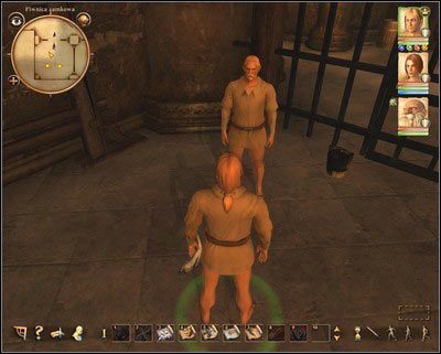 Najpierw zabierz ryby z wiadra, a następnie porozmawiaj z Ardo. - Zamek Nadoret (2) | Zadania główne w Drakensang The River of Time - Drakensang: The River of Time - poradnik do gry