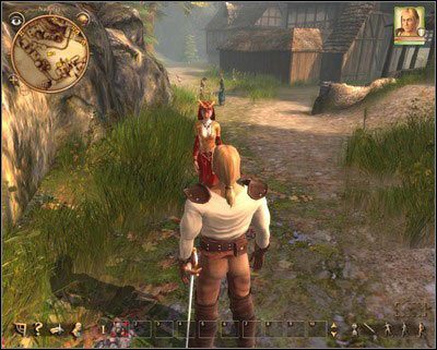 Elegancka pani spaceruje po mieście (szczególnie w jego południowej części). Możesz na nią poczekać obok Kowala Tarno. Powinna tamtędy przechodzić. - Nadoret (2) | Zadania poboczne w Drakensang The River of Time - Drakensang: The River of Time - poradnik do gry