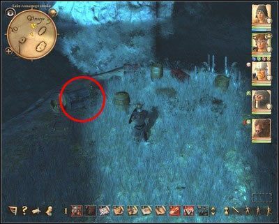 Harfa znajduje się w jednej ze skrzyń. - Elfi Las 2 (po zadaniu 15. Znajdź sposób, by wyleczyć Ardo) | Zadania poboczne - Drakensang: The River of Time - poradnik do gry