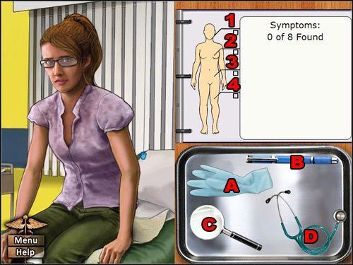 Za każdym razem, gdy pojawi się nowy pacjent, musisz dokonać diagnozy - przebadać jego całe ciało w poszukiwaniu objawów ewentualnych chorób - Diagnoza pacjenta | Podstawy House M.D. - House M.D. - poradnik do gry