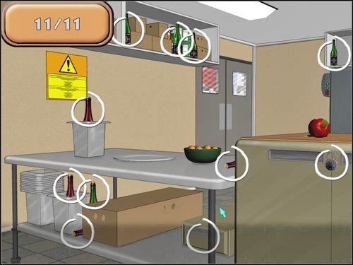 Wszystkie butelki zostały oznaczone na powyższym obrazku. - Opis przejścia (2) | Blue Meanie | House M.D. - House M.D. - poradnik do gry