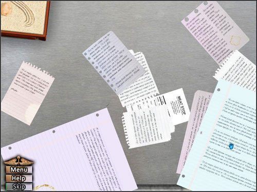 Odgarnij wszystkie kartki, aż dotrzesz do paragonu - Opis przejścia (4) | Blue Meanie | House M.D. - House M.D. - poradnik do gry