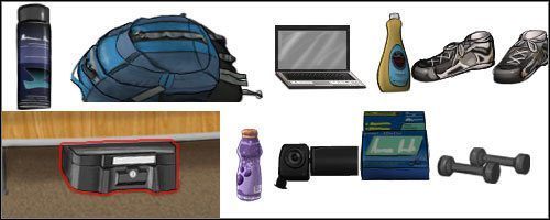 Na powyższym obrazku zostały przedstawione wszystkie wskazówki, które musisz znaleźć w akademiku - Opis przejścia (2) | Skull & Bones | House M.D. - House M.D. - poradnik do gry