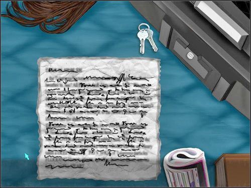 Na obrazku przedstawiona została kartka złożona w całość - Opis przejścia (3) | Skull & Bones | House M.D. - House M.D. - poradnik do gry