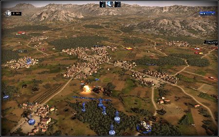 Kiedy obrona zostanie zorganizowana stwórz kilka oddziałów piechoty, dołącz do nich swoje czołgi i zacznij kierować się na północny wschód, w kierunku wrogich koszarów [6] - Włochy - Zabawa w chowanego | Kampania | RUSE - R.U.S.E. - poradnik do gry