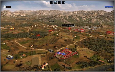 W nowo zajętych koszarach stwórz kilka oddziałów piechoty i wyślij je do pobliskiego lasu - Włochy - Zabawa w chowanego | Kampania | RUSE - R.U.S.E. - poradnik do gry