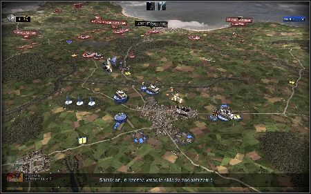 W taki sposób stworzysz silną linię obrony, na którą natkną się wrogie oddziały, które spróbują cię niedługo zaatakować - Francja - Bitwa o Cherbourg | Kampania | RUSE - R.U.S.E. - poradnik do gry