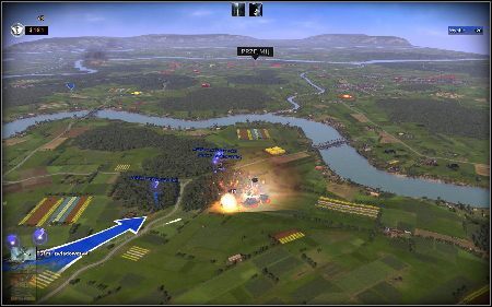 Kiedy umocnisz już swoją bazę polecam zabezpieczyć wschodnią flankę - całą operację najlepiej rozpocząć od wykonania celu dodatkowego Przejmij niemiecki sztab pomocniczy, który jest opisany w dalszej części poradnika - Holandia - Śmierć z przestworzy | Kampania | RUSE - R.U.S.E. - poradnik do gry