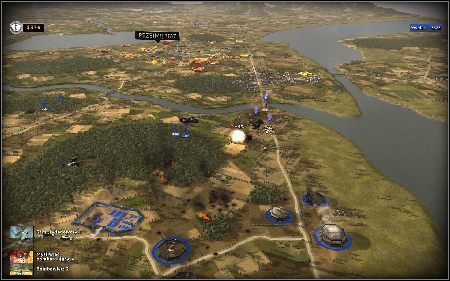 Zanim przystąpisz do wykonywania tej części misji polecam najpierw wypełnić cele dodatkowe, czyli Przejmij bazę czołgów [6] i Przejmij opuszczoną bazę [7] - Niemcy - W paszczę niedźwiedzia... | Kampania | RUSE - R.U.S.E. - poradnik do gry