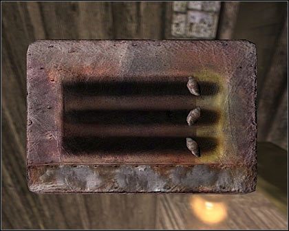 Pojawi się jego zbliżenie, czyli łamigłówka, w której - przesuwając końcówki trzech prętów - musisz doprowadzić do sytuacji, żeby wszystkie trzy znalazły się po prawej, na linii łączenia dwu kolorów (brązowego i żółtego) - D2 - Wizyta w osławionym miejscu, w środku lasu (4) | Opis przejścia - Darkness Within 2: The Dark Lineage - poradnik do gry