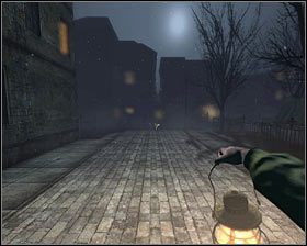 W tunelu obróć się w stronę prześwitu nad schodami i wyjdź po nich na ulicę przy skwerze z pomnikiem - D4 - Powrót do Arkhamend (2) | Opis przejścia Darkness Within 2 The Dark Lineage - Darkness Within 2: The Dark Lineage - poradnik do gry