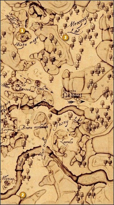 Skarb 1 - za wieżą maga - Nadoret | Ukryte skarby w Drakensang The River of Time - Drakensang: The River of Time - poradnik do gry