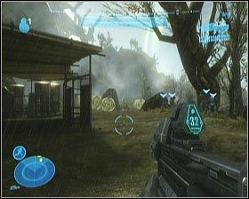 Na szczycie wzniesienia dostrzeżesz kolejny obcy statek - Etap II- Winter Contingency (1) | Opis przejścia Halo Reach - Halo: Reach - poradnik do gry